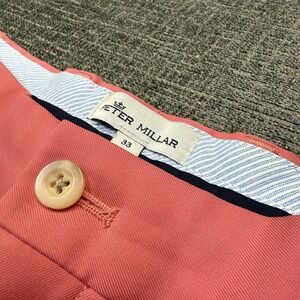 Peter Millar Crown Sport Performance Golf Shorts Men's 33 Pink Coral MS19EB82